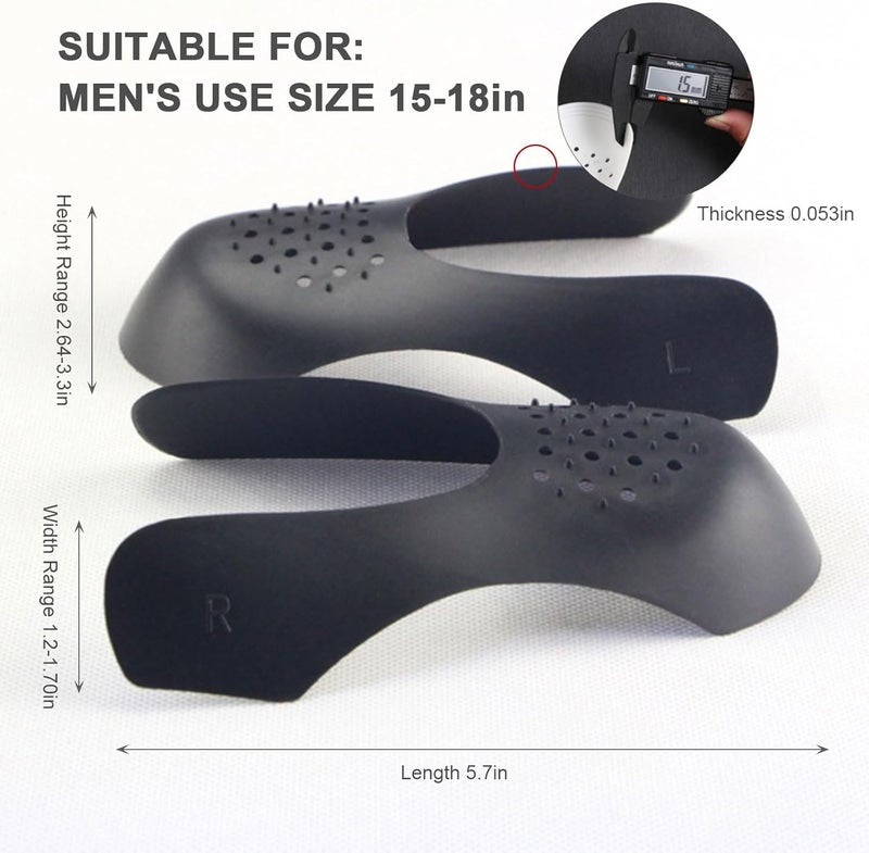 apvok Thinner Crease Protectors for Shoe Sneakers Shoe Crease Preventer for Af1s,Dunk,Anti,Jordan 1,Nike Dunk Lowsneaker,Toe Crease Guards No Crease Shoe Inserts (Large-Size 7-13) - Image 3